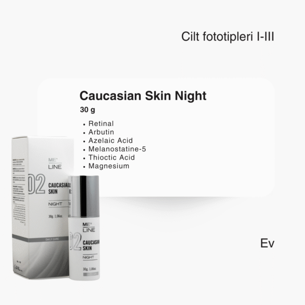 MeLine Caucasian Skin Night 30 gr - Görsel 2