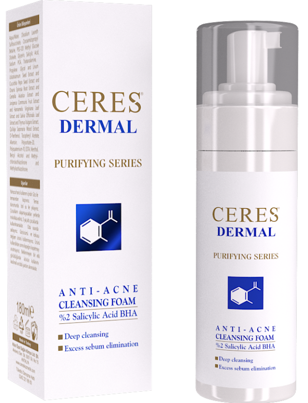 Ceres Dermal Purifying Series Cleansing Foam & Anti-Acne Cream & Anti-Acne Spot Cream